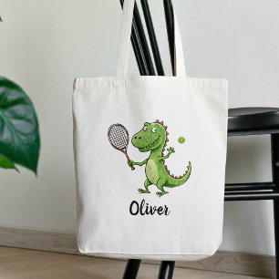 Personlig älskvärd T-Rex-tennisspelare Tygkasse