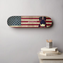 Personlig American Bull Dog Mini Skateboard Bräda 18,5 Cm