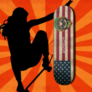 Personlig American Cute Sloth Skateboard