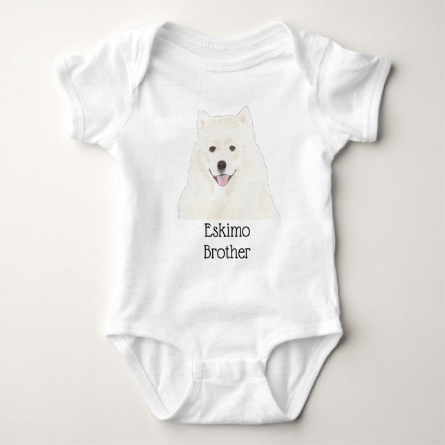 Personlig American Eskimo Dog Samoyed T Shirt (Framsida)