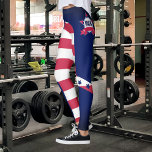 Personlig American Flagga 4:e juli Leggings<br><div class="desc">Ta er ur folkmassan med de här envisa benen! Med ditt namn och USA flagga får du säkert att känna dig som en sann amerikan. Oavsett om du är på gymmet eller just har slut på löpande ärenden, gör du ett påstående med dessa unika och snyggt-bilder. Med sin bekväma passande...</div>