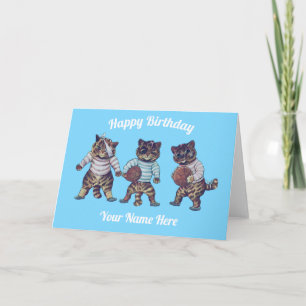 Personlig American Football Birthday Card Helgkort
