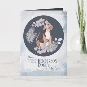Personlig American Foxhound-jul Helgkort