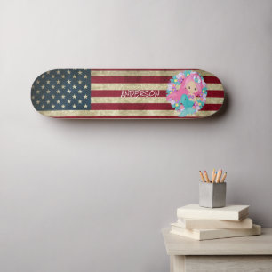 Personlig American LITTLE SJÖJUNGFRU Mini Skateboard Bräda 18,5 Cm