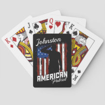 Personlig American Patriot Soldier USA flagga