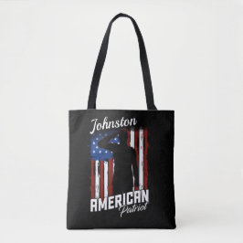 Personlig American Patriot Soldier USA flagga Tygkasse