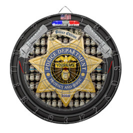 Personlig American Service Police Edition Edition Darttavla
