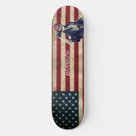 Personlig American Skeleton Pirat Skateboard
