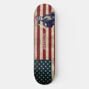 Personlig American Skeleton Pirat Skateboard