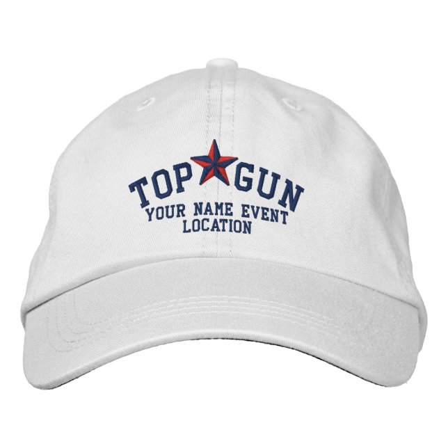 Personlig American Star Embroidery Broderad Keps (Framsida)