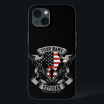 Personlig American Veteran Proud Vet USA flagga<br><div class="desc">Personlig American Veteran Proud Vet USA flagga,  som har soldater med skjutvapen och amerikansk Flagga. Personlig med namn,  Anpassningsbar och plats! Perfektens gåva till den speciella personen i ditt liv!</div>
