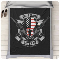 Personlig American Veteran Proud Vet USA flagga