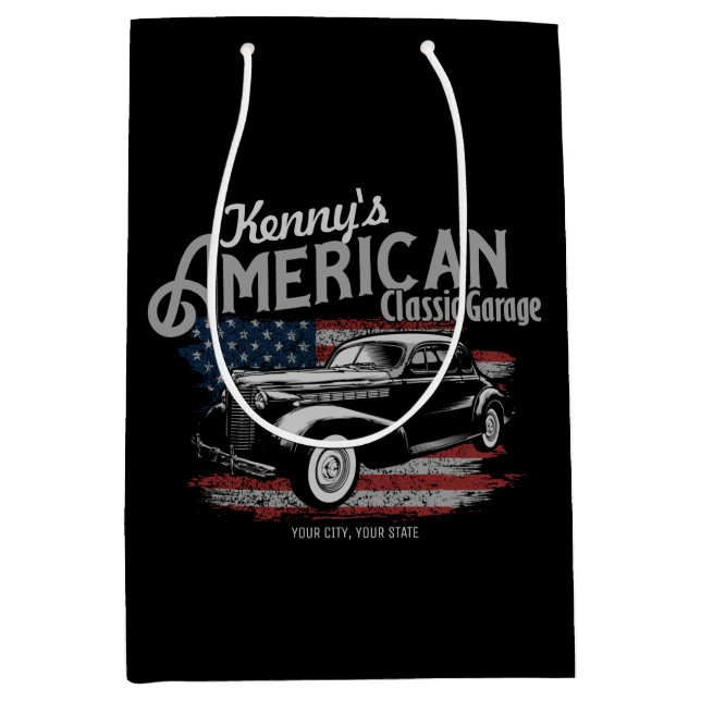 Personlig American Vintage Classic Car Garage (Framsidan)