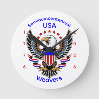 Personlig amerikansk 250-årsdag rund klocka