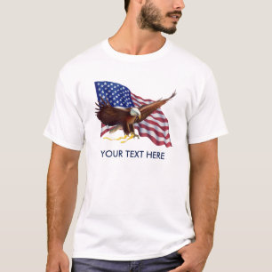 PERSONLIG AMERIKANSK FLAGGA EGENSKAP ANPASSNINGSBA T SHIRT