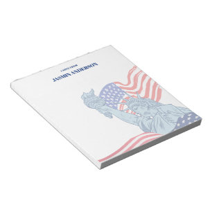 Personlig amerikansk flagga Patriotisk USA Anteckningsblock