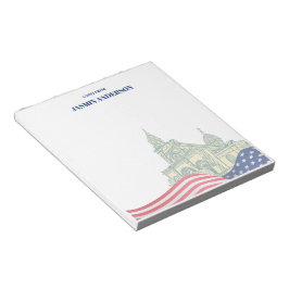 Personlig amerikansk flagga patriotisk USA Anteckningsblock