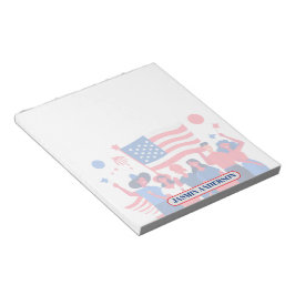 Personlig amerikansk flagga Patriotisk USA Anteckningsblock