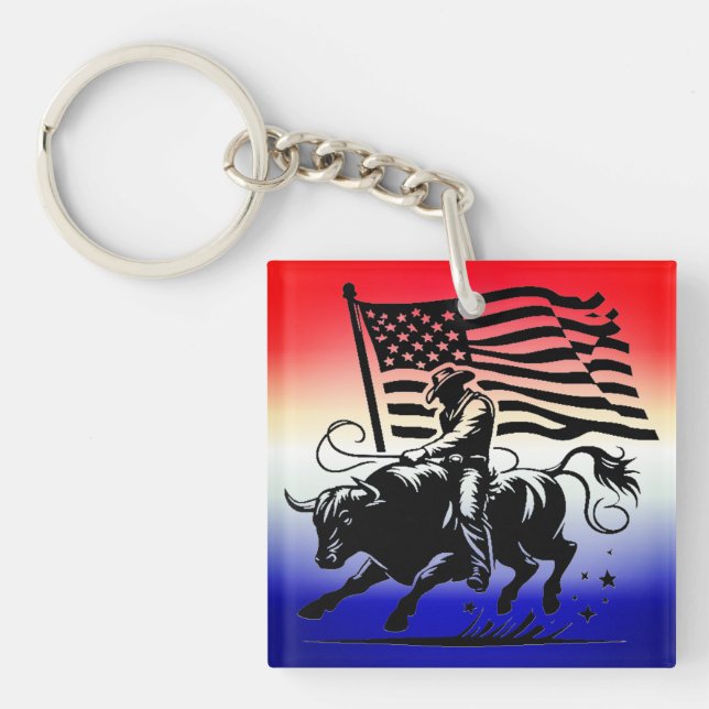 Personlig amerikansk tjurryttare rodeo   (Framsidan)