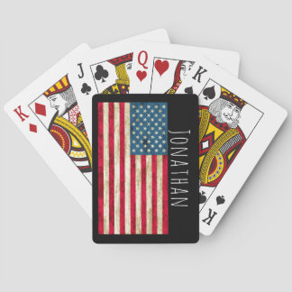 Personlig Amerikanska Flagga uppspelningskort Casinokort