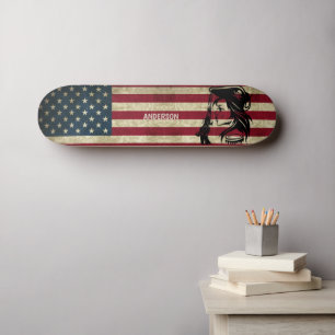 Personlig Amerikanska Pirat Dam Mini Skateboard Bräda 18,5 Cm