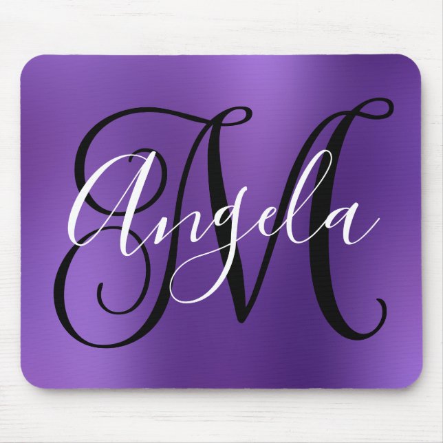 Personlig Amethystmonogram Musmatta (Framsidan)