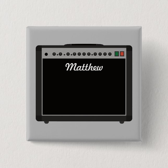 Personlig Amplifier Illustration for Musician Knapp (Framsida)