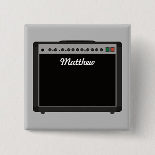 Personlig Amplifier Illustrator för musiker Knapp