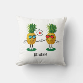 Personlig Ananas Emoji Kärlek par par Kudde