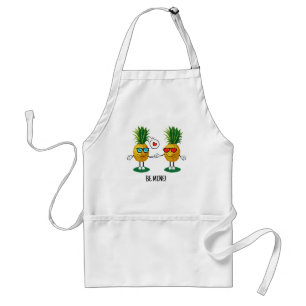 Personlig Ananas Emoji Kärlekspar Förkläde