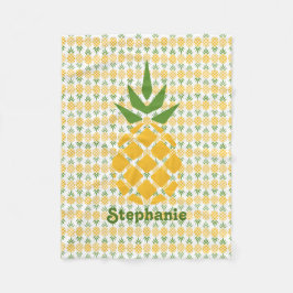Personlig Ananas Fleecefilt