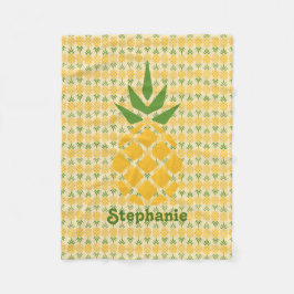 Personlig Ananas Fleecefilt