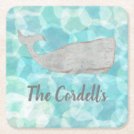 Personlig Ananassle Pub Drink Coasters Underlägg Papper Kvadrat