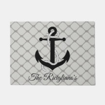 Personlig Anchor and Rope Door Mat