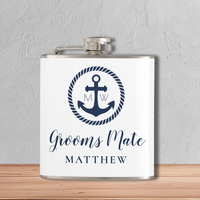 Personlig Anchor Grooms Mate Nautical Marskalkars Fickplunta (Skapare uppladdad)