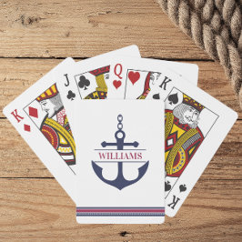 Personlig Anchor Nautical Casinokort