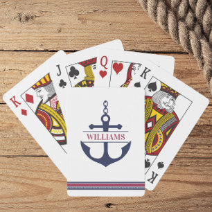 Personlig Anchor Nautical Casinokort