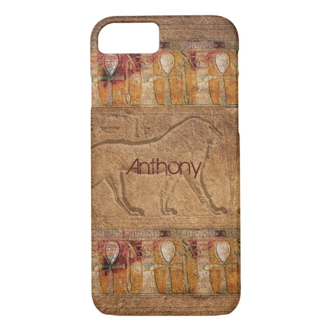 Personlig Ancient Egyptian Art Case-Mate iPhone Skal (Baksida)