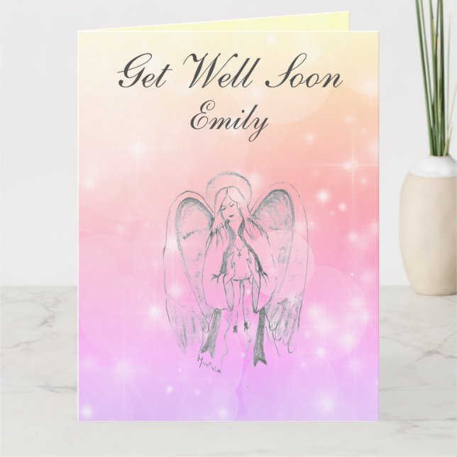 Personlig Angel-design Skaffa bra Kort (Framsida)