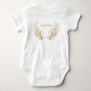 PERSONLIG ANGEL VINGAR BABY BODYSUIT T SHIRT
