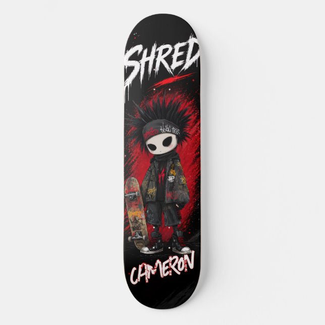 Personlig Anime Emo Graffiti Urban Skateboard (Framsida)
