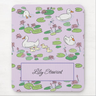 Personlig Ankor & Waterlily Lavender Mousepad Musmatta