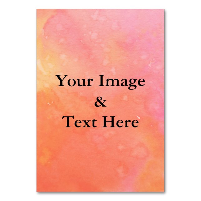 Personlig Anpassa Din Egen Foto & Text Bordsnummer (Framsidan)