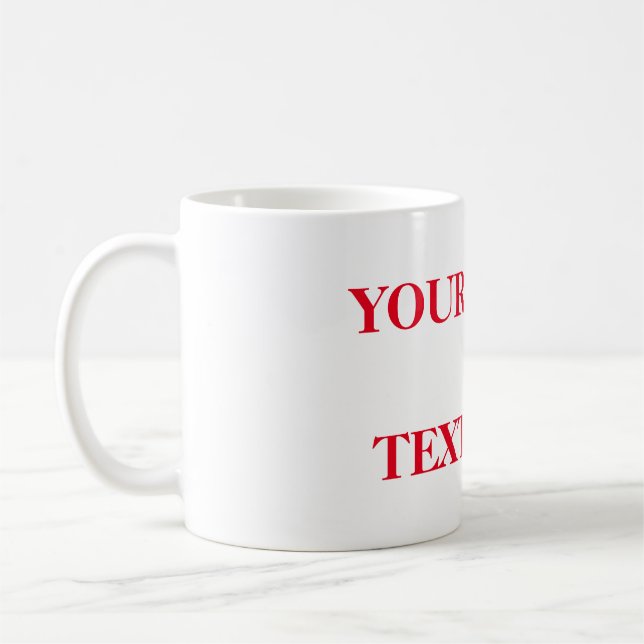 Personlig Anpassa Din Egen Foto & Text Kaffemugg (Vänster)
