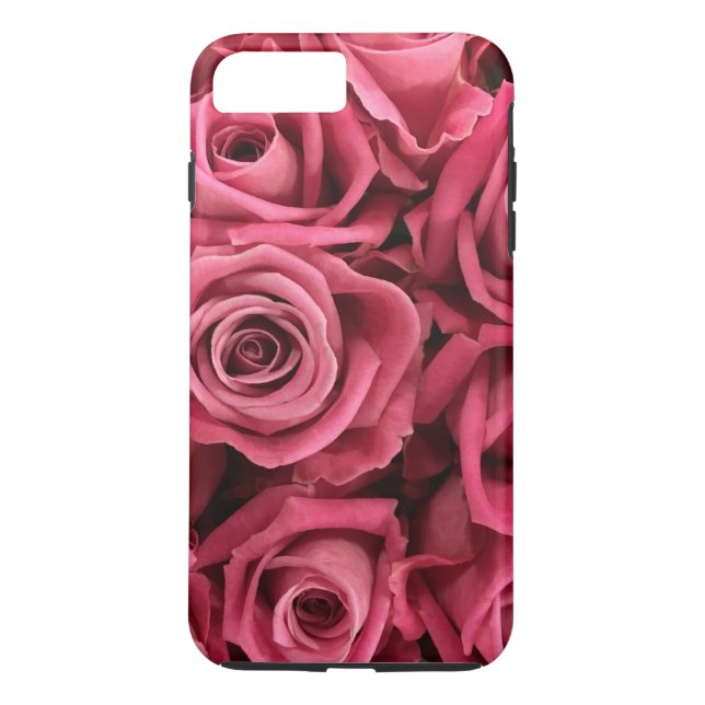 Personlig Anpassa Rosa ros Case-Mate iPhone Skal (Baksida)