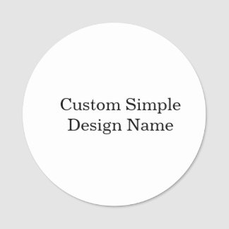 Personlig anpassad design 3" rund namnbricka