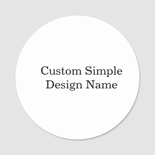 Personlig anpassad design 3" rund namnbricka (Framsida)