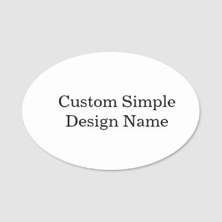 Personlig Anpassad Design 3" X 2" Oval Namnbricka