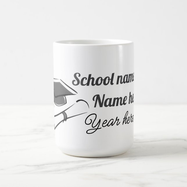 Personlig anpassad examensballong kaffemugg (Center)