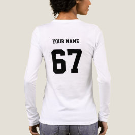 Personlig anpassad för- och efternamn sport t shirt